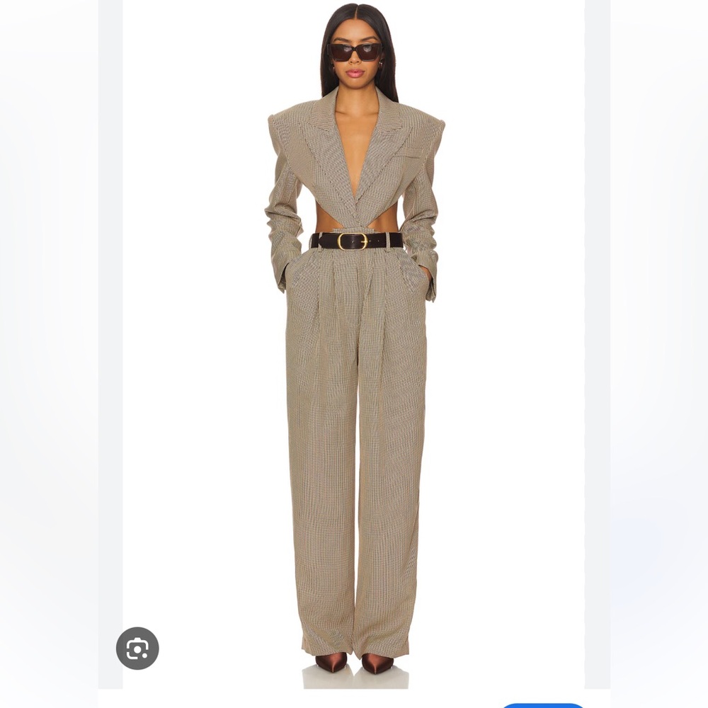 Ronny Kobo Amschel Jumpsuit in Oxblood Multi